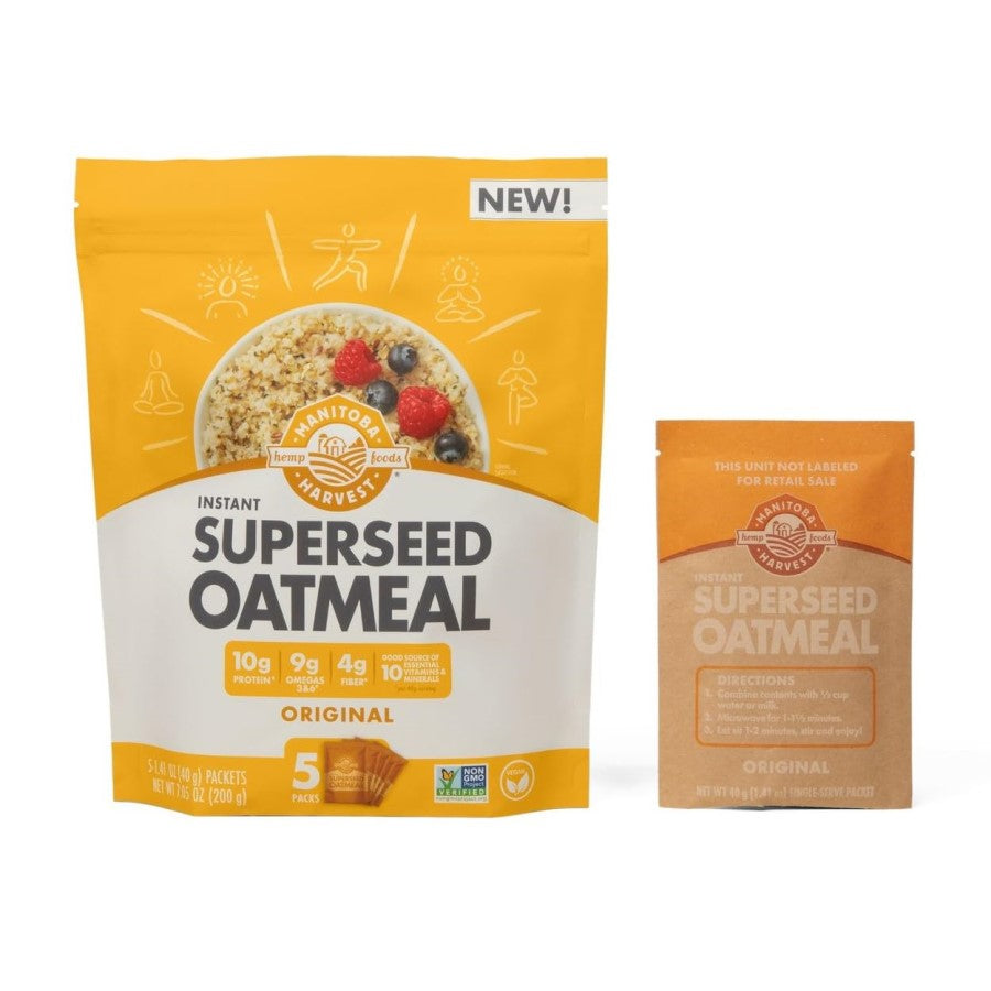 Instant Oats Manitoba Harvest Superseed Oatmeal Packets For A Healthy Quick Breakfast Idea