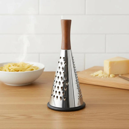 Pasta Dish Cheese Grater Stainless Steel Conical Kitchen Grater In Luxury Chef Style