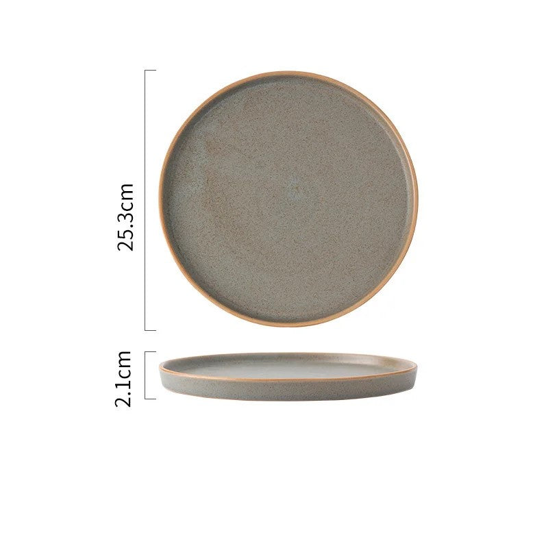 Ceramic Plate A Size Measurements Conifer Color Prairie Farmhouse Tableware
