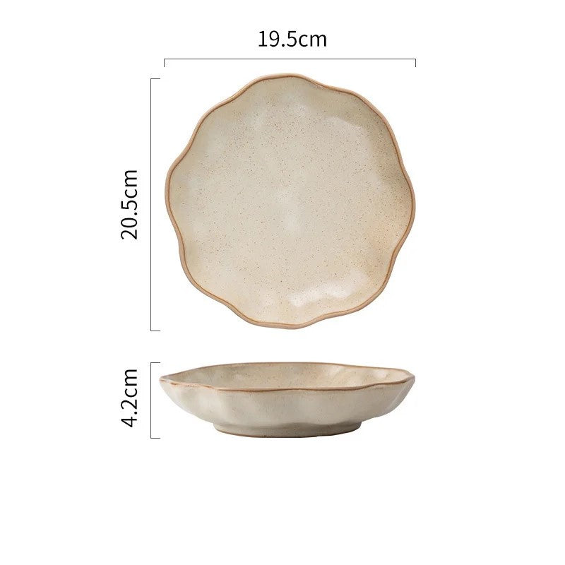 Ceramic Plate B Size Measurements Creamery Color Prairie Farmhouse Tableware