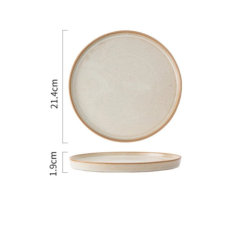 Ceramic Plate D Size Measurements Creamery Color Prairie Farmhouse Tableware