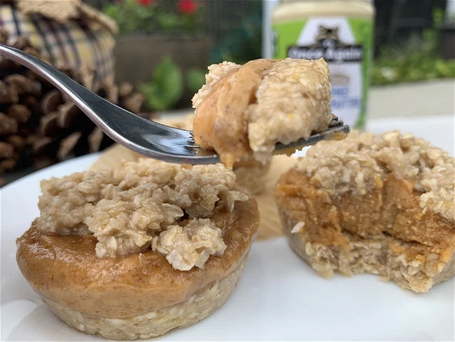 Keto Friendly Almond Butter Fall Recipe Pumpkin Pie And Oats Cup Autumn Baked Goods Using Once Again Organic Blanched Nut Butter