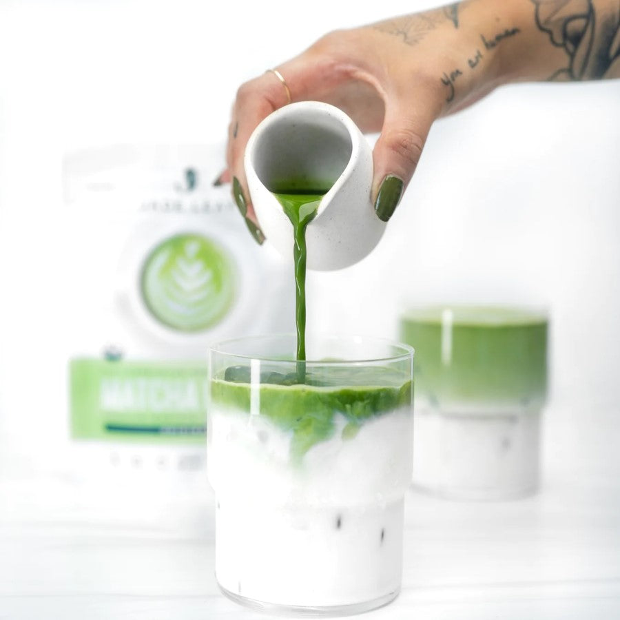 Jade Leaf Matcha Recipe Starbucks Inspired Iced Matcha Latte Using Organic Jade Leaf Barista Crafted Drink Mix