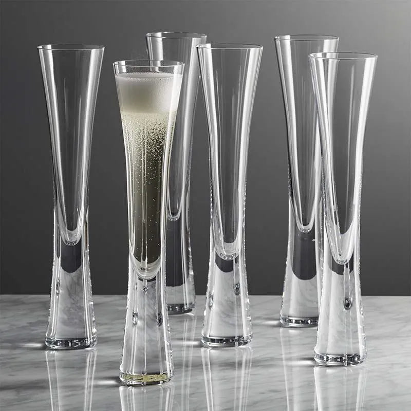 Glass Champagne Flutes Aspire Style For Sleek Modern Luxury Barware