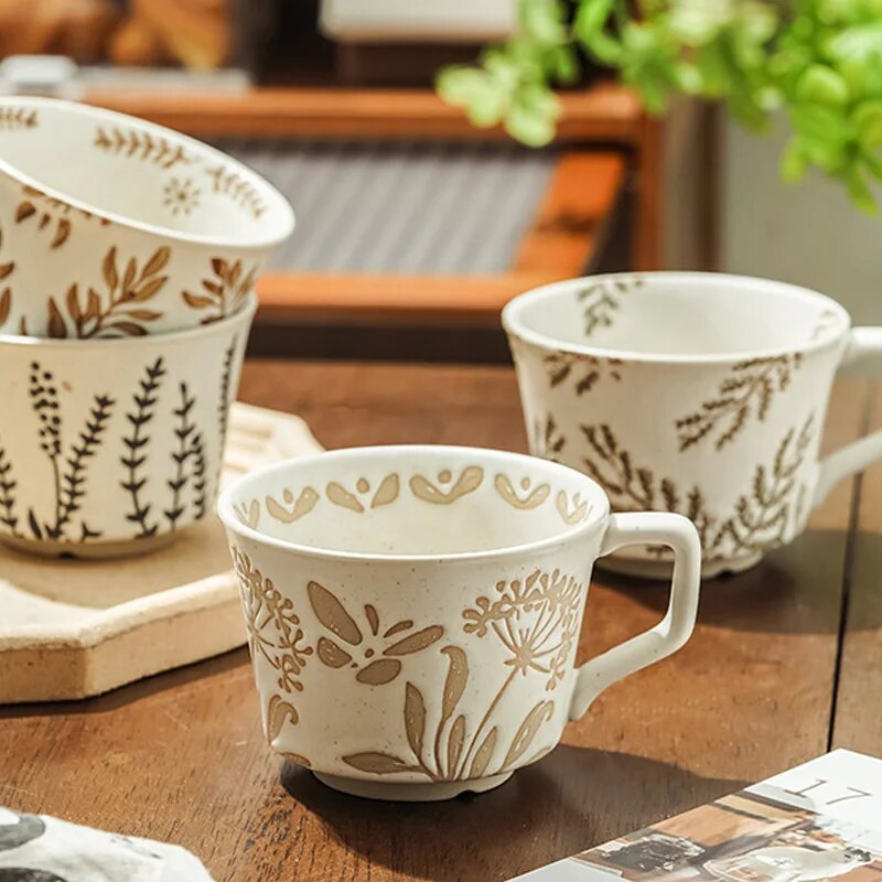 Butterfly Garden And Nature Pattern Flower Lover Mugs