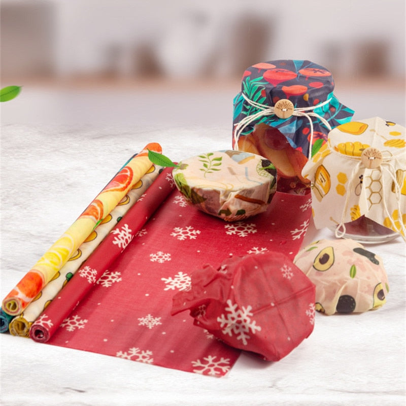 Wrap Jars Store Food Give Gifts With Beeswax Wrap Rolls