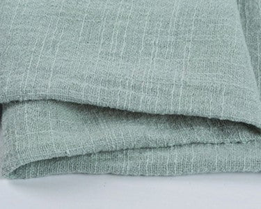 Soft Solid Green Color 100% Cotton Dinner Cloth Napkins - Set of