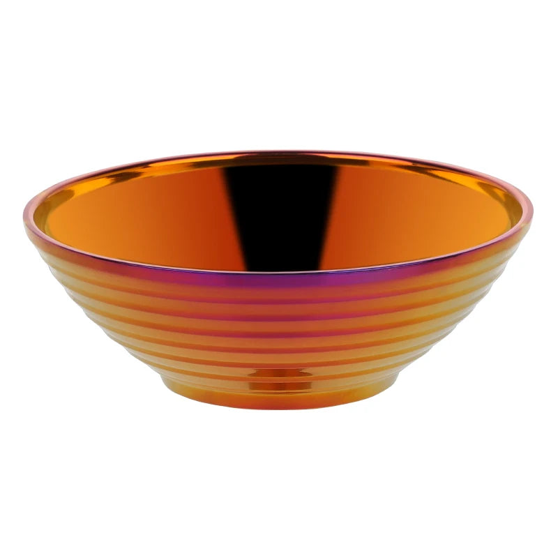 Glam Stainless Steel Insulated Colorful Sunset Noodle Bowl