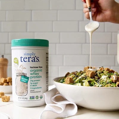 Brussels Sprout Caesar Salad With Protein Caesar Salad Dressing Recipe Using Organic Simply Teras Lactose Free Plain Unsweetened Whey Powder
