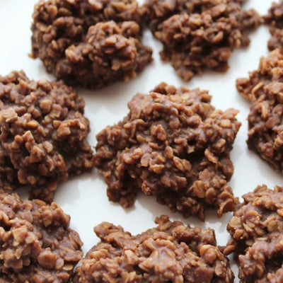 No Bake Chocolate Oat Cookies Recipe Using Organic Simply Teras Dark Chocolate Whey Protein Powder