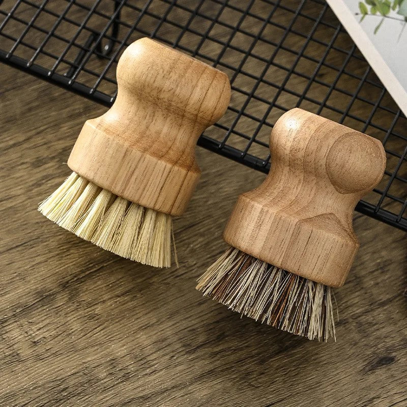 Eco Friendly Scrub Brushes With Natural Fiber Bristles Made Of Coconut And Sisal From The Agave Plant