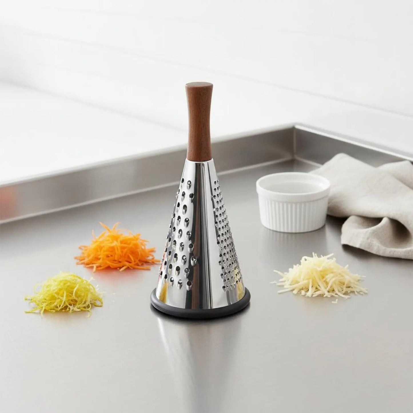 Stainless Steel Zester Kitchen Grater Conical Shape Chef Tool