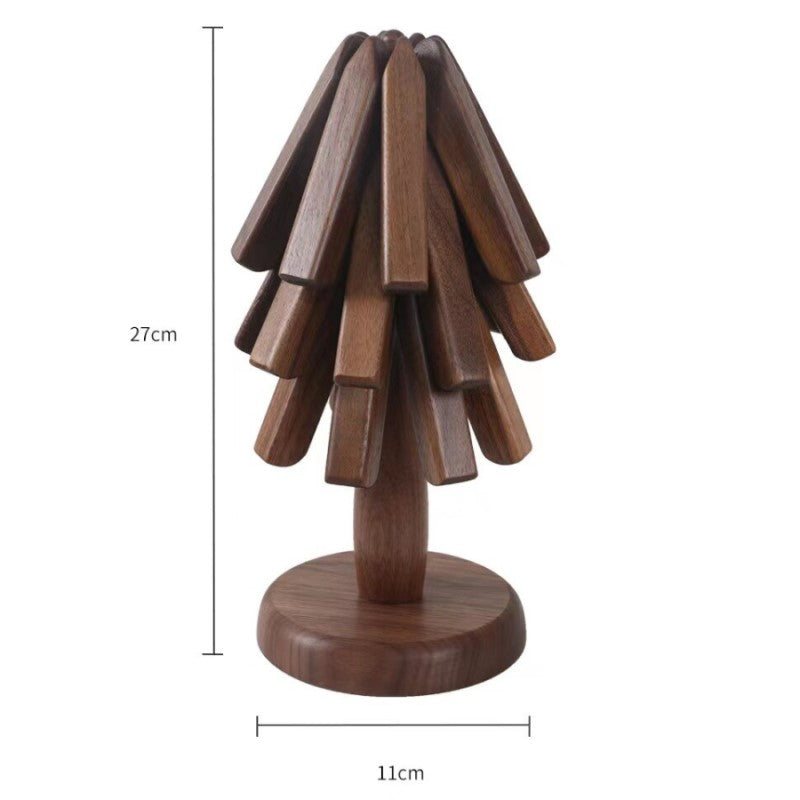 Size Measurements Of Walnut Wood Trivet Tree