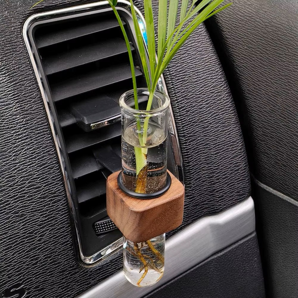 Car Vent Flower Vase Clip Beech Center Console Hydroponic Decorative Interior De Car Vent Flower Vase Clip Beech Center Console Hydroponic Decorative Interior De