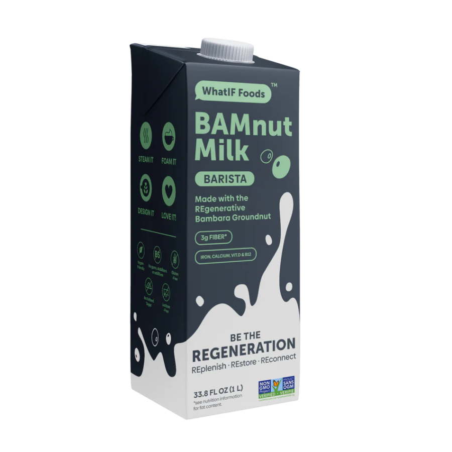 WhatIF Foods Non-GMO Bamnut Milk Barista 33.8oz