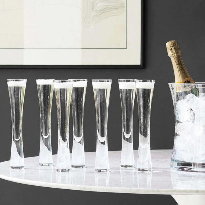 Celebrate With Champagne And Beautiful Sleek Champagne Glasses Modern Aspire Style Flutes