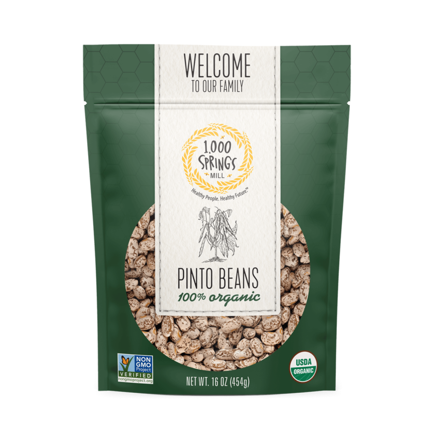 1000 Springs Mill Organic Pinto Beans 16oz