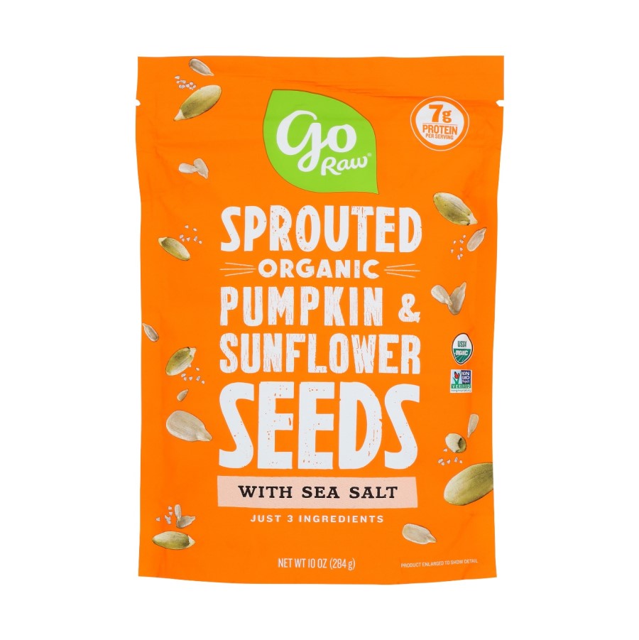 Go Raw Sprouted Organic Pumpkin & Sunflower Seeds With Sea Salt 10oz