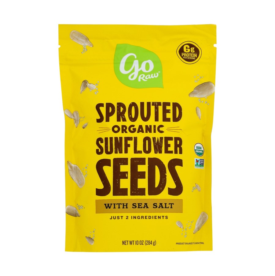 Go Raw Sprouted Organic Sunflower Seeds With Sea Salt 10oz