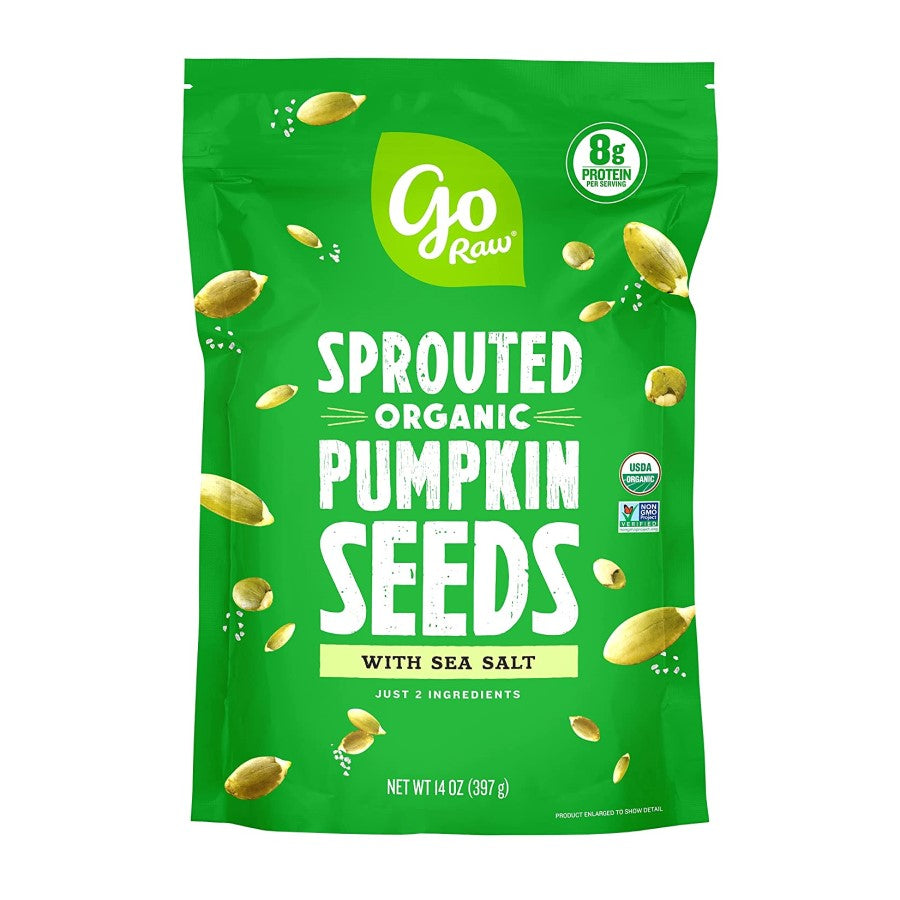 Go Raw Sprouted Organic Pumpkin Seeds With Sea Salt 14oz