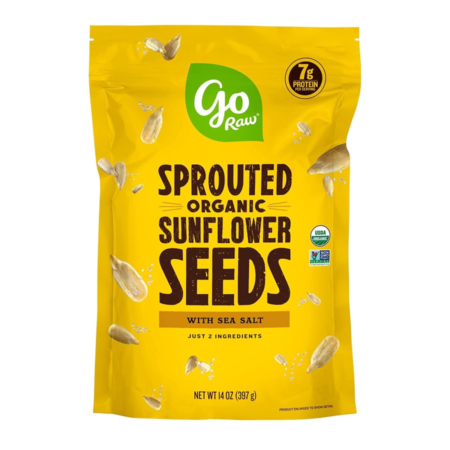 Go Raw Sprouted Organic Sunflower Seeds With Sea Salt 14oz