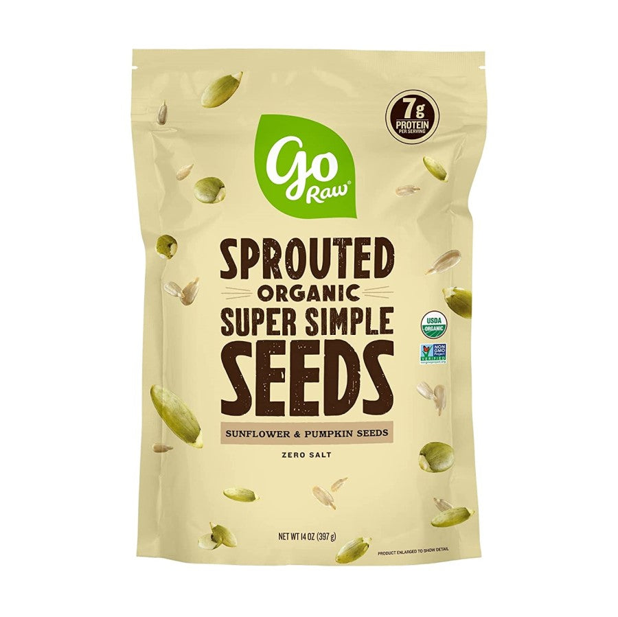 Go Raw Sprouted Organic Super Simple Seeds Zero Salt 14oz
