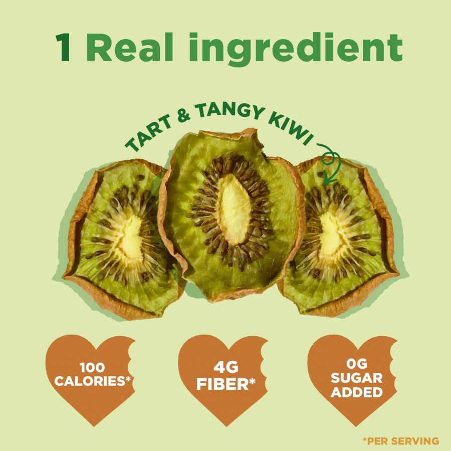 Rind 1 Real Ingredient Tart And Tangy Kiwi No Sugar Added Fruit Snack