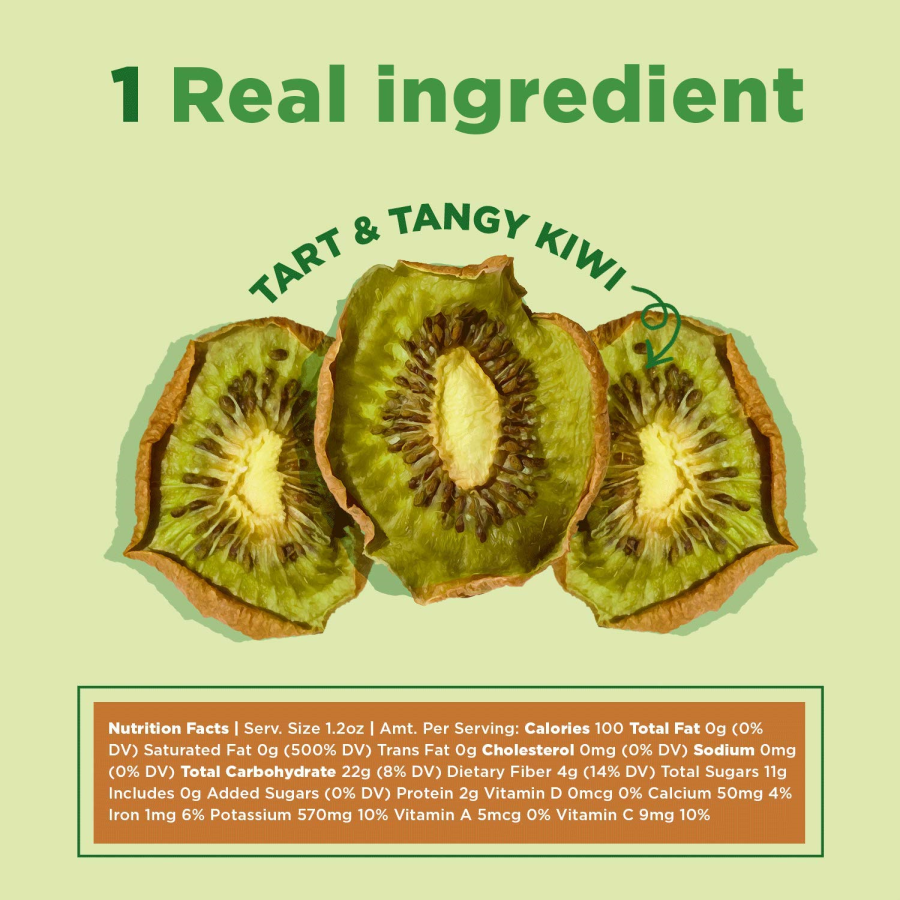 1 Real Ingredient Skin On Dried Fruit Rind Kiwi Nutrition Facts