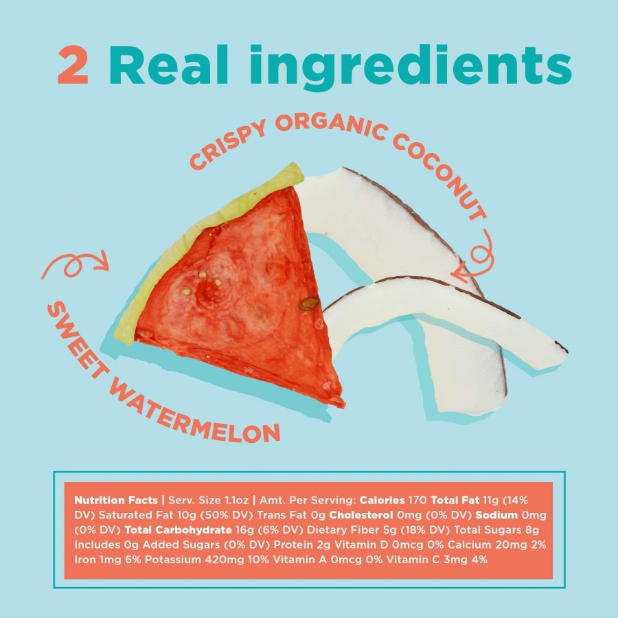 2 Real Ingredients Skin On Dried Fruit Rind Coco-Melon Nutrition Facts