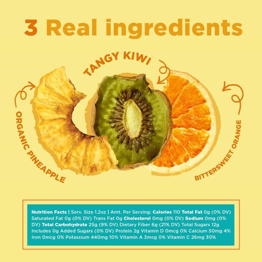 3 Real Ingredients Skin On Dried Fruit Rind Tropical Nutrition Facts