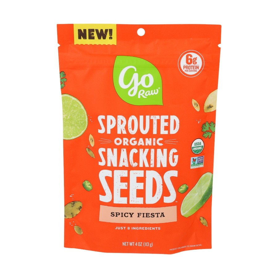 Go Raw Sprouted Organic Snacking Seeds Spicy Fiesta 4oz