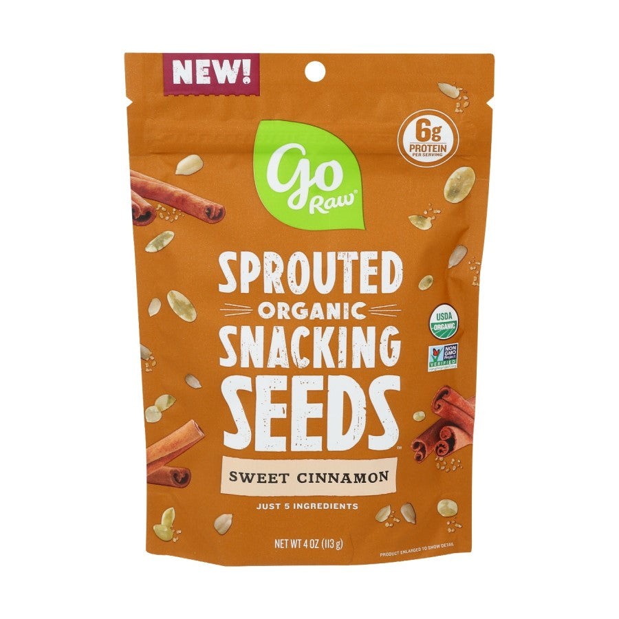 Go Raw Sprouted Organic Snacking Seeds Sweet Cinnamon 4oz