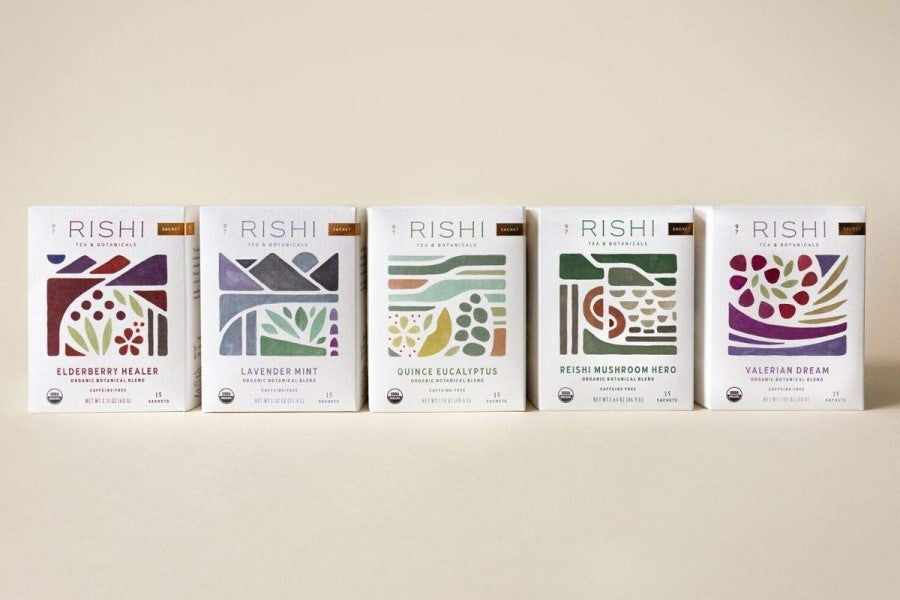 Healthy Rishi Teas For Wellness Organic Botanical Blends
