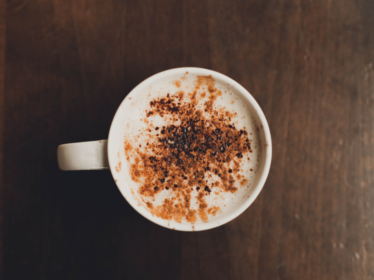 Organic Non-GMO Spiced Hazelnut Latte In Mug