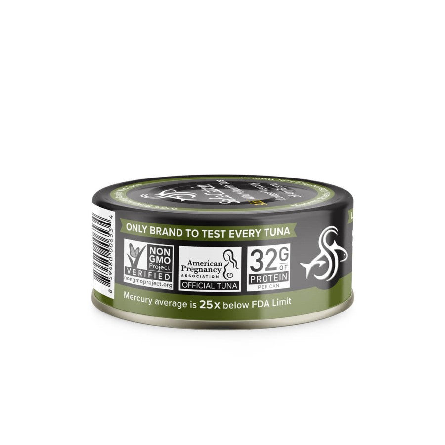 Non-GMO Safe Catch Ahi Wild Yellowfin Tuna In Avocado Oil Is American Pregnancy Association's Official Tuna With Mercury Average 25x Below FDA Limit And 32 Grams Protein Per Can