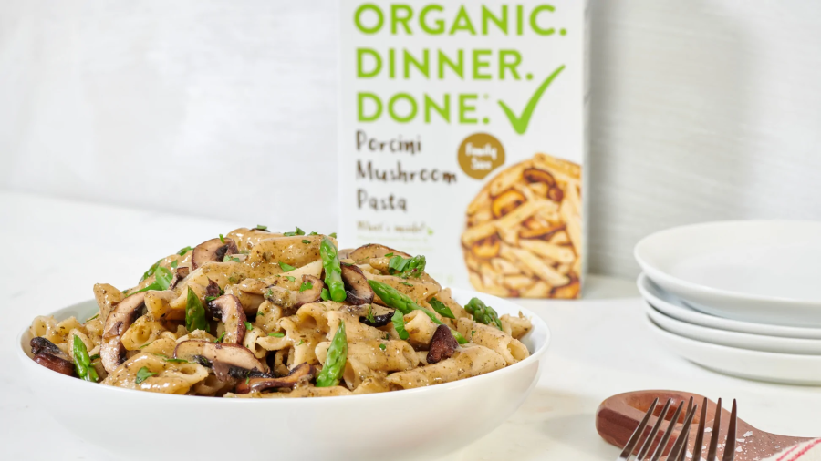 Delicious Organic Dinner Done Porcini Mushroom Pasta Meal All Clean Food