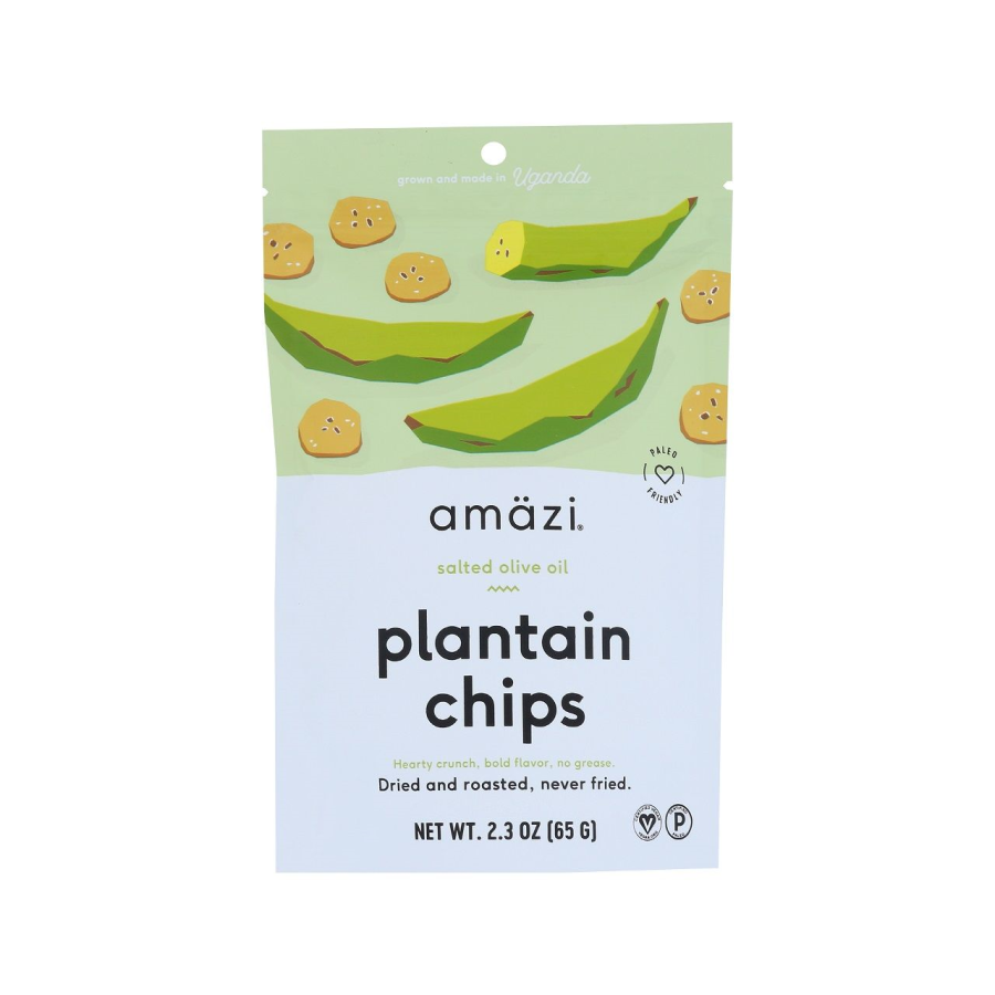 Amazi Salted Olive Oil Plantain Chips 2.3oz