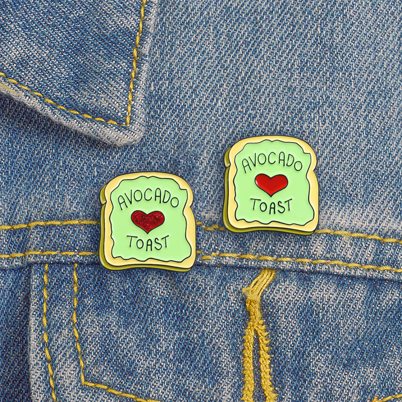 Avocado Toast Lover Pins On Denim Jean Jacket