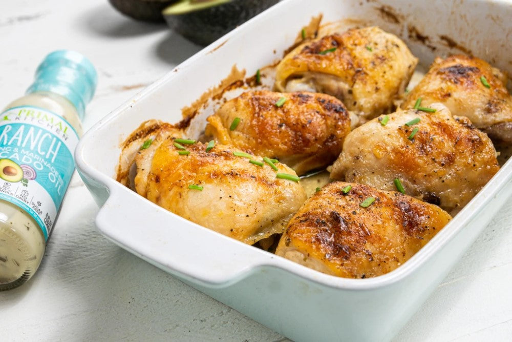 Baked Chicken Thighs With Ranch Dressing Primal Kitchen Recipe