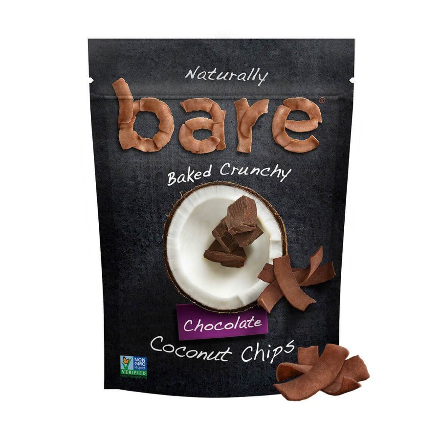 Bag Of Bare Snacks Chocolate Coconut Chips With Baked Crunchy Chips