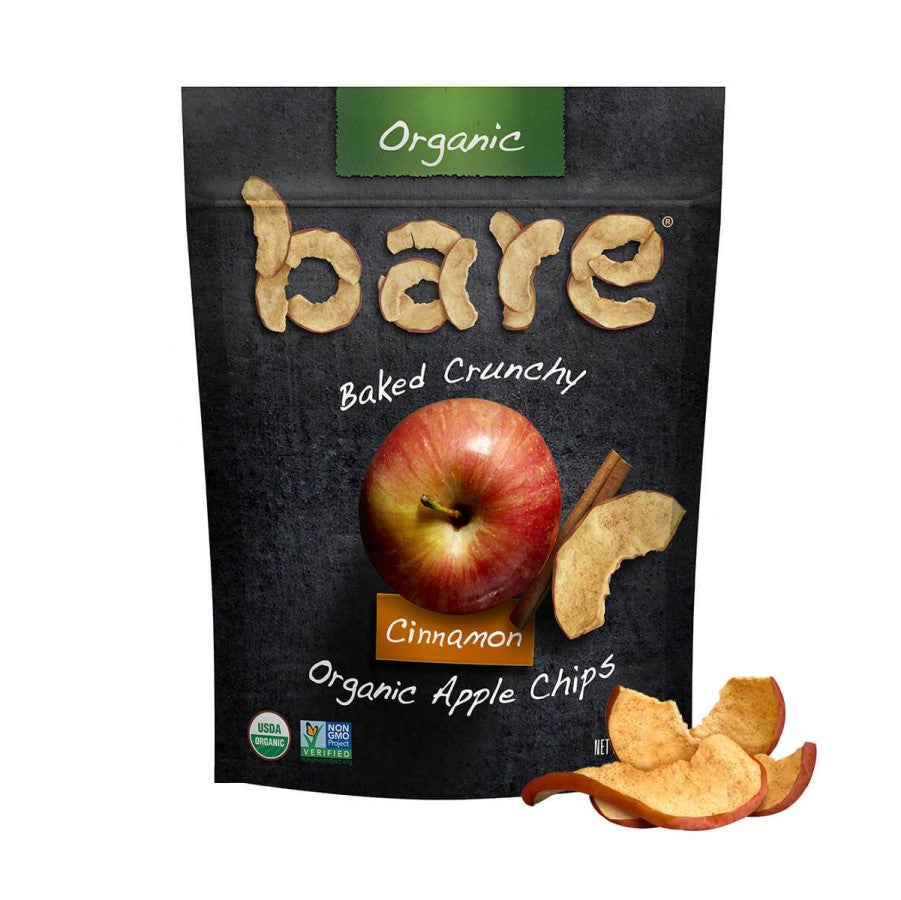 Bag Of Bare Snacks Cinnamon Organic Apple Chips With Baked Crunchy Fruit Chips