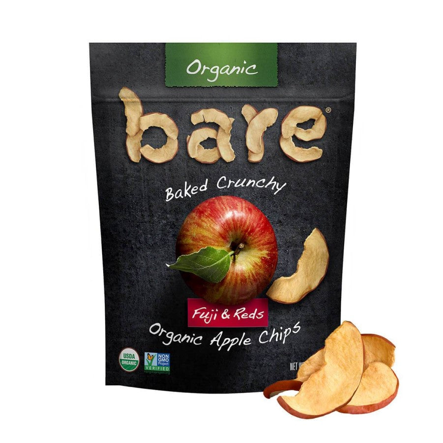 Bare Smartfood Baked Crunchy Apple Chips, Organic, Fuji & Reds - 3 oz