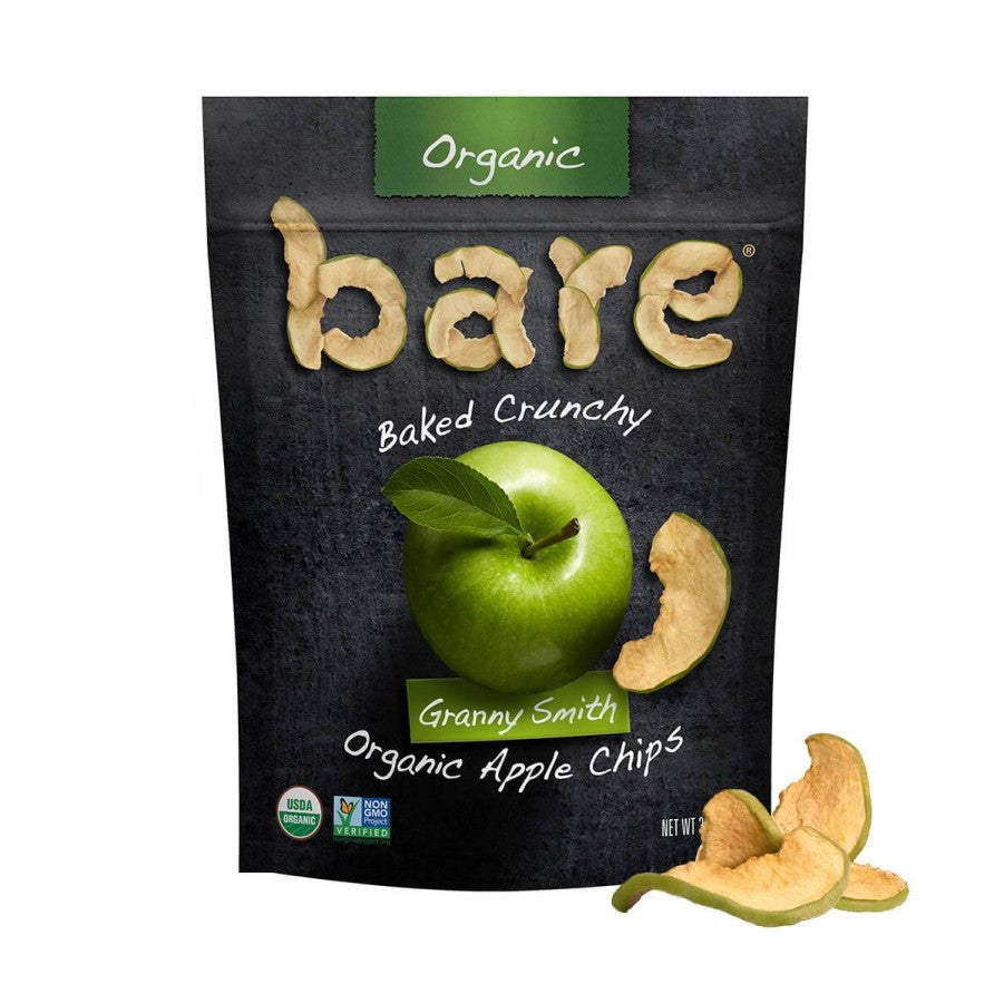 Bag Of Bare Snacks Granny Smith Organic Apple Chips With Baked Crunchy Fruit Chips