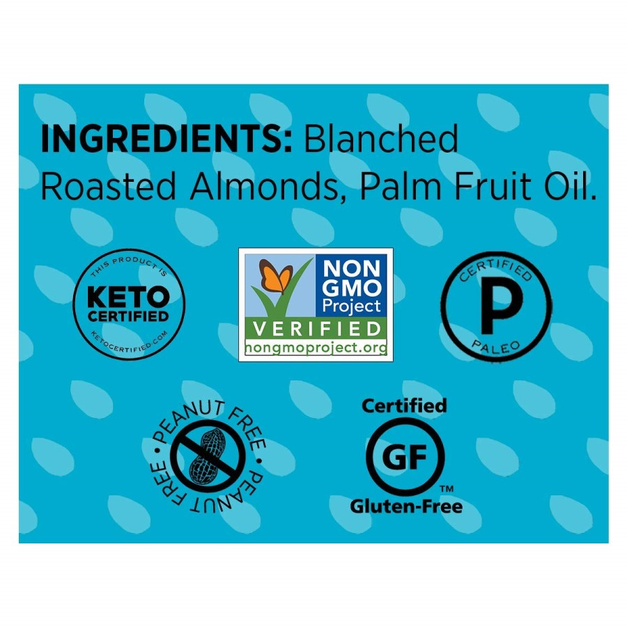 Non-GMO Barney Butter Bare Smooth Almond Butter Ingredients