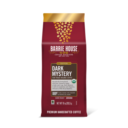 Barrie House Organic Coffee Dark Mystery Ground 10oz