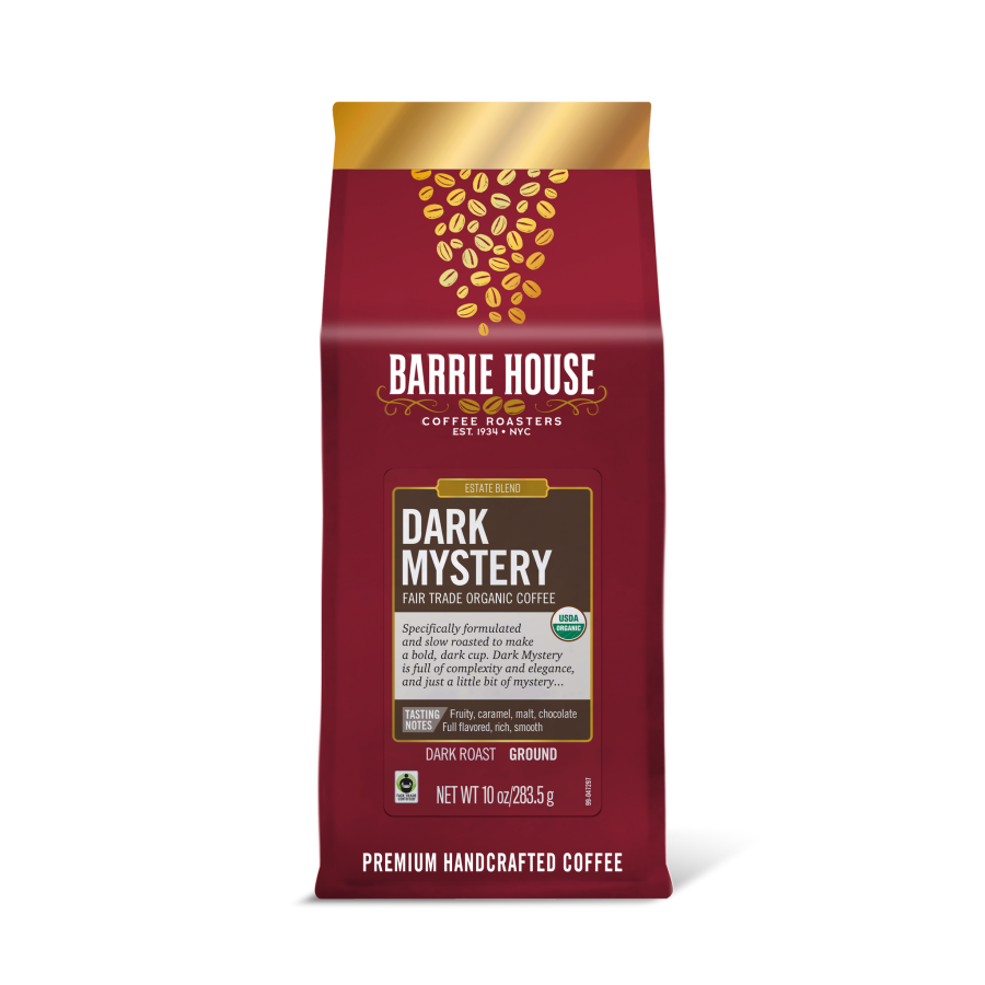 Barrie House Organic Coffee Dark Mystery Ground 10oz