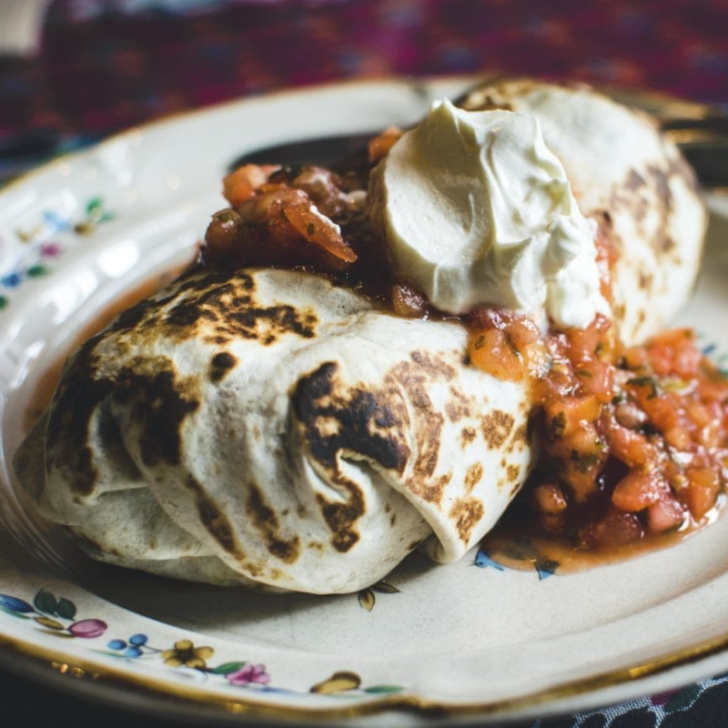 Authentic Mexican Bean Burritos packed with Organic Red Beans from Springs Mill Clean Food Mills