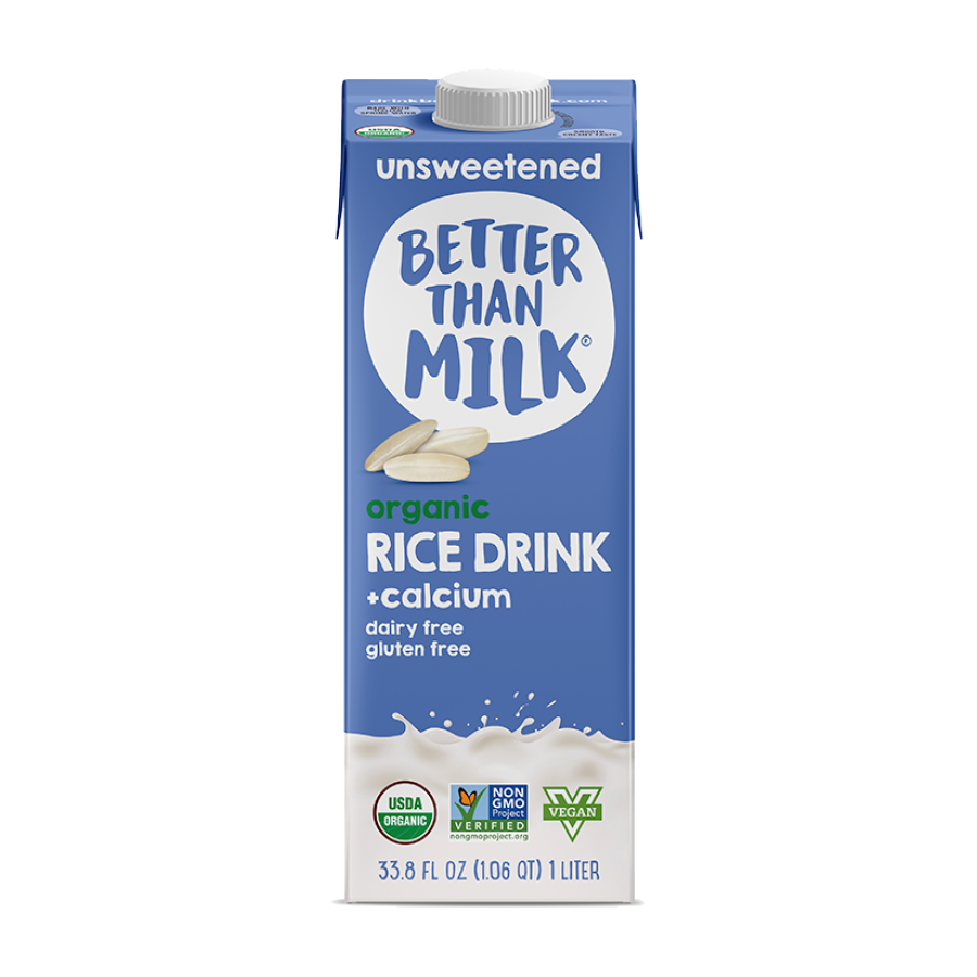 Better Than Milk Organic Unsweetened Rice Drink Plus Calcium 33.8oz