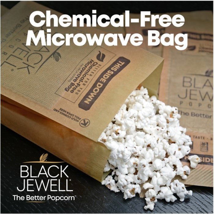 Black Jewell The Better Popcorn In Better For You Chemical Free Microwave Bag