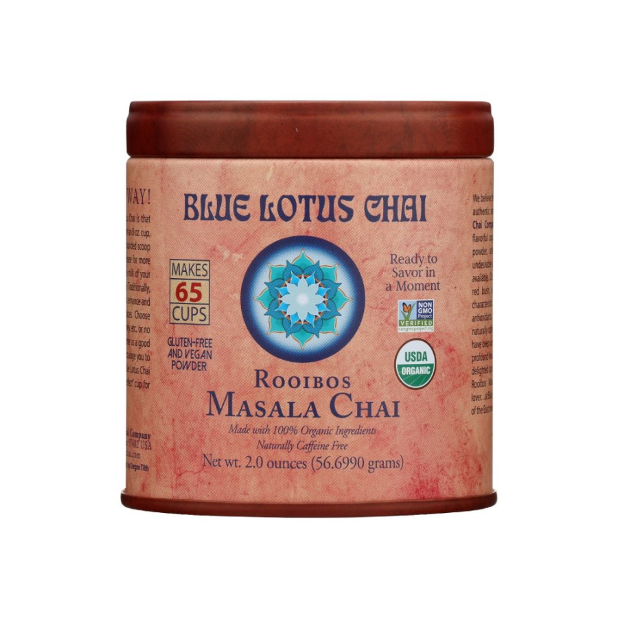 Blue Lotus Chai Organic Rooibos Masala Chai Tea 2oz